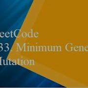 433 Minimum Genetic Mutation Hindi