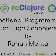 Functional Programming For High Schoolers By Rohan Mehta