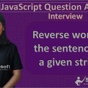 Reverse Word In The Sentence Of A String JavaScript Interview Questions