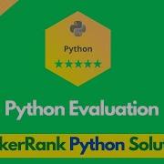 HackerRank Python Evaluation Problem Solution In Python Python Solutions Programmingoneonone