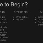 Unity Script Life Cycle