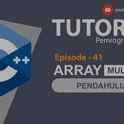 C 41 Array Multidimensi Pemrograman C Part 1