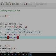 Moveto Function In C Graphics Graphics Tutorial 12