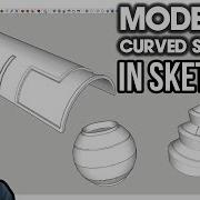 Modeling On CURVED SURFACES In SketchUp With Tools On Surface And Joint Push Pull