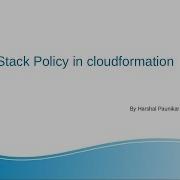 Create Stack Policy In Cloudformation