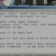 How To Make A Basic Batch File Tutorial