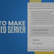 How To Make Unturned Server 2025 Easy Tutorial
