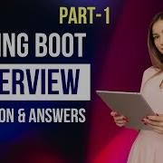 Spring Boot Real Time Interview Questions Part 1