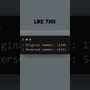 Reverse Your Number JavaScript Shorts