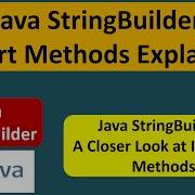 Java StringBuilder Insert Methods Explained Java Tutorial