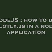 NodeJS How To Use Plotly Js In A Node Application