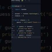 Number Guessing Game In Python Shorts Python Pythonprojects