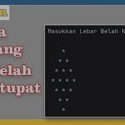 Program Python Membuat Pola Belah Ketupat Bintang