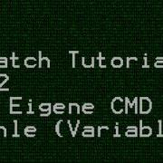 Batch Tutorial 18 2 Eigene CMD Befehle Umgebungsvariablen