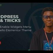 How To Enable Widgets Menu In The Hello Elementor Theme