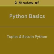 Python Tutorial Python Tuples Sets In 2 Minutes