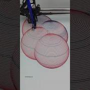 Pen Plotter Art Drawing Metaball 1 With IDraw H Pen Plotter By UUNA TEK Shorts Coding