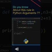 Rules For Default Arguments In Python Python Tricks Shorts Python