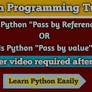 Python Pass By Reference Or Pass By Value Type Of Programming Language