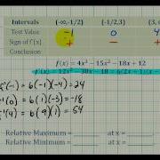Ex 1 Determine Relative Extrema Using The First Derivative Test