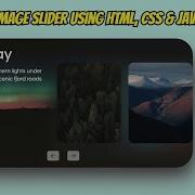 Modern Image Slider Using HTML CSS JavaScript Responsive Image Carousel Design Tutorial