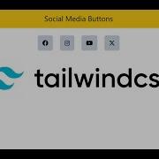 Social Media Button Using Tailwind CSS