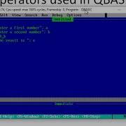 Operators Used In Qbasic