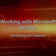 Working With Access Normalize Data