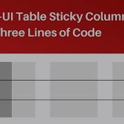 Add Sticky Column To Material UI Table In Only Three Lines Of Code