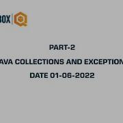 Java Collections And Exceptions Part 2 QO BOX