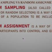 Random Sampling Random Assignment And Non Random Sampling Non Random Assignment