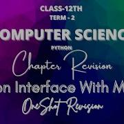 OneShot Interface Python With MYSQL CBSE Computer Science 12 Python Connectivity Code Vinu