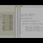 Embedded C Programming LED Blinking Microcontroller AT89S52