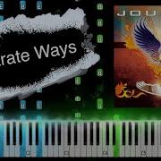 Journey Separate Ways Piano Tutorial