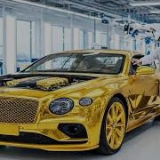 Bentley Continental GT Mulliner W12 Production Engine Assembly 24k Gold Components