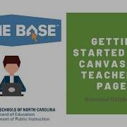 Getting Started With Canvas For Teachers Pages