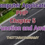 CA Chapter 05 PHP Function And Array