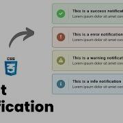 Animated Toast Notifications Using HTML CSS JavaScript