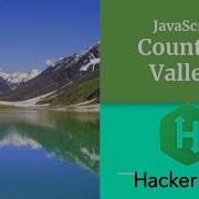 Counting Valleys HACKERRANK Javascript