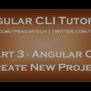 Angular CLI Create New Project