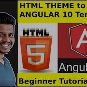 HTML Template To Angular 10 Framework Conversion