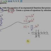 IM1 8 2 2 Curve Fitting An Exponential Function
