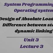 Design Of Absolute Loader System Programming And Operating System Sppu Spos Unit 3