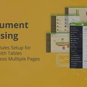 ElDoc Recognition Rules Setup For Documents With Tables Spanning Across Multiple Pages