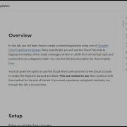 Dataflow Qwik Start Templates