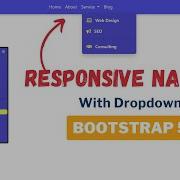 Responsive Navbar Bootstrap 5 With Dropdown Menu Navbar Menu