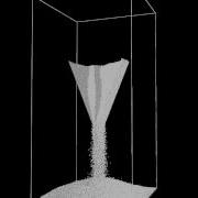 DEM Simulation Of Granular Flow From Converging Channel Hopper