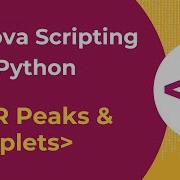 Mnova Scripting With Python Ep 10 NMR Peaks Multiplets