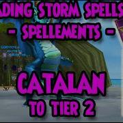 Wizard101 UPGRADING Storm SPELLS With SPELLEMENTS CATALAN To Tier 2