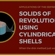 The Method Of Cylindrical Shells For Solids Of Revolution